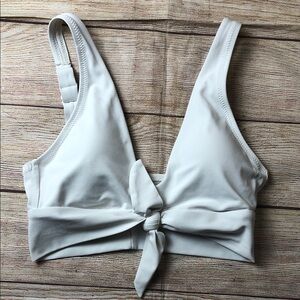 Robin Piccone White Bikini Top